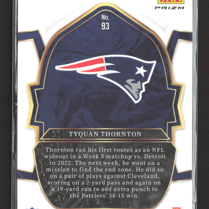 2023 Panini Select Prizm Concourse Tyquan Thornton #93 Silver RC