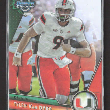 2023 Topps Bowman University Chrome Tyler Van Dyke #13 Refractor