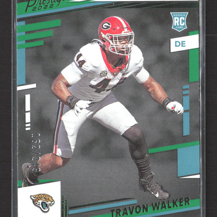 2022 Panini Prestige Xtra Points Travon Walker #337 Green 162/249 RC