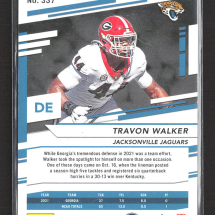 2022 Panini Prestige Xtra Points Travon Walker #337 Green 162/249 RC