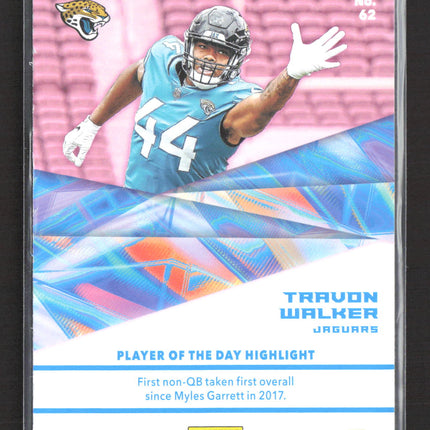 2022 Panini Player of the Day Football Travon Walker #62 57/99 RC