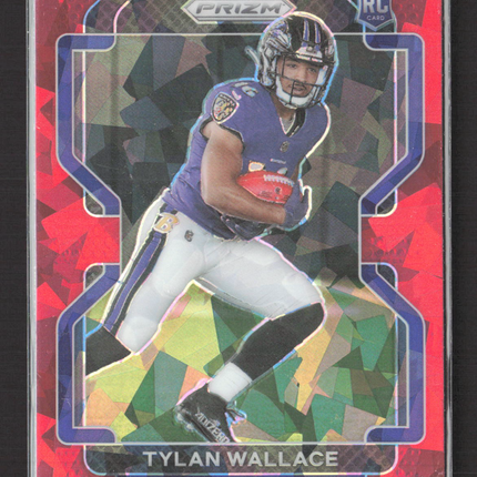 2021 Panini Prizm Tylan Wallace #356 Red ice RC