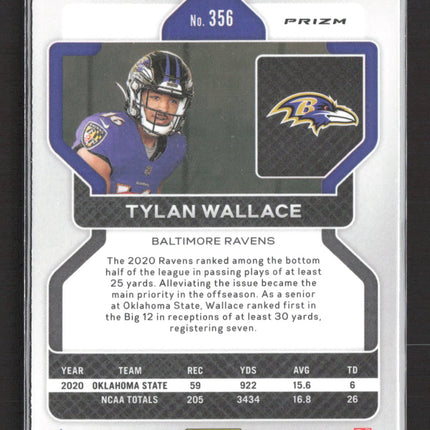 2021 Panini Prizm Tylan Wallace #356 Red ice RC