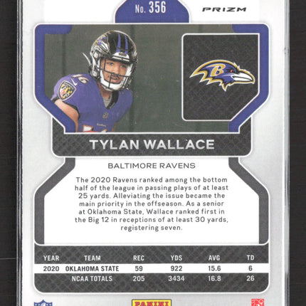 2021 Panini Prizm Tylan Wallace #356 Red ice RC