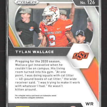 2021 Panini Prizm Draft Picks Tylan Wallace #126 Red White Blue RC