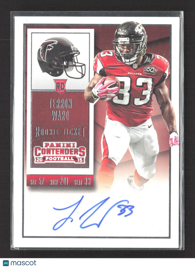 2015 Panini Contenders Football Terron Ward #262 RC auto