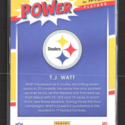 2021 Panini Contenders Football Power Players T.J. Watt #PP-TWA
