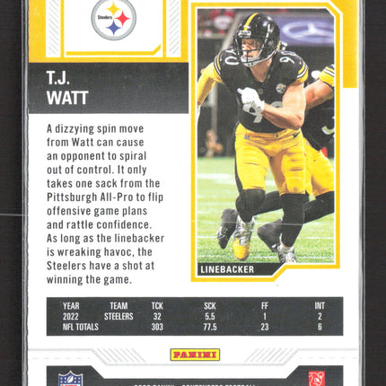2023 Panini Contenders Football T.J. Watt #85 Game Ticket
