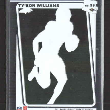 2022 Panini Clearly Donruss Ty'Son Williams #99