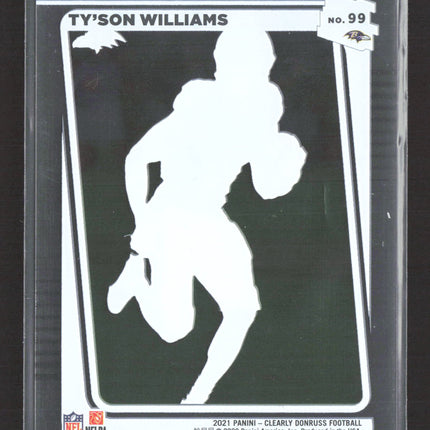 2022 Panini Clearly Donruss Ty'Son Williams #99