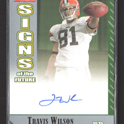 2006 Bowman Signs of the Future Travis Wilson #SF-TWI auto