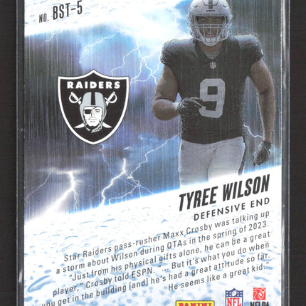 2023 Panini Absolute By Storm Tyree Wilson #BST-5 RC