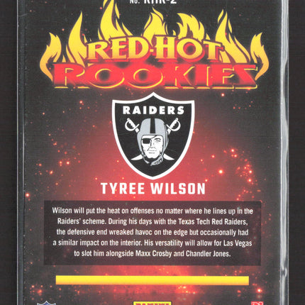 2023 Panini Donruss Red Hot Rookies Tyree Wilson #RHR-2