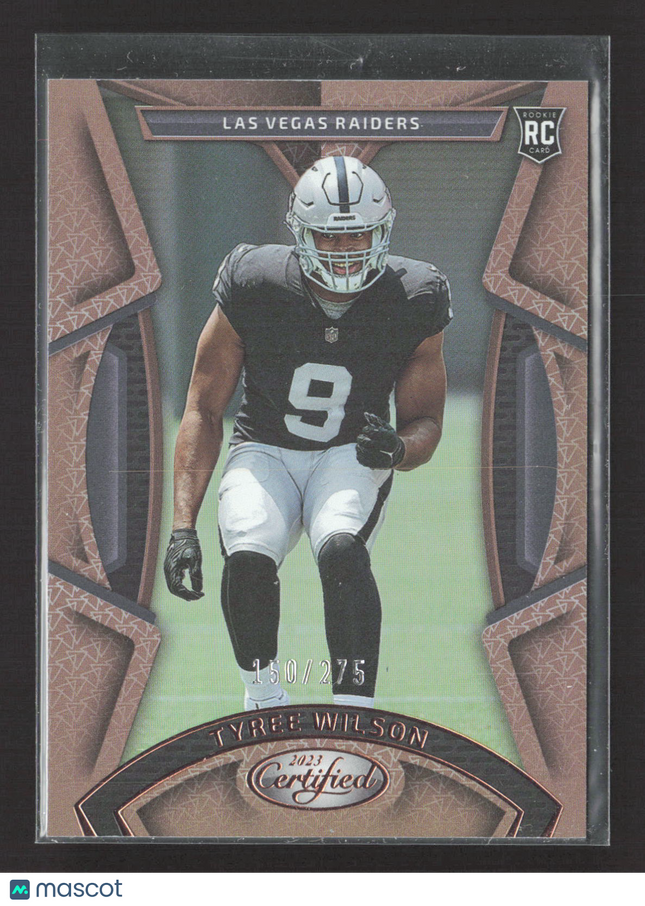 2023 Panini Certified Tyree Wilson #195 Bronze RC 150/275