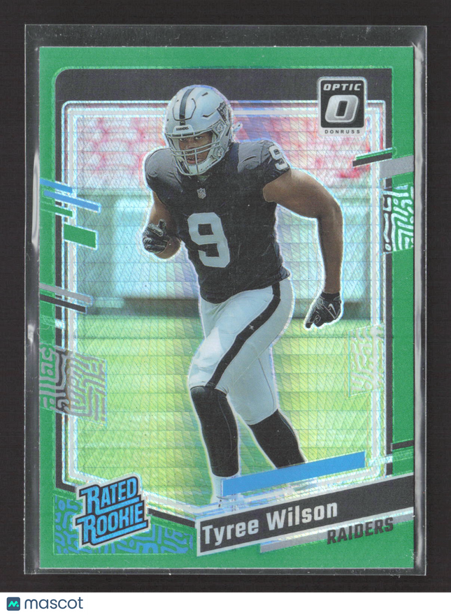 2023 Panini Donruss Optic Tyree Wilson #262 Green Velocity