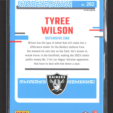 2023 Panini Donruss Optic Tyree Wilson #262 Green Velocity