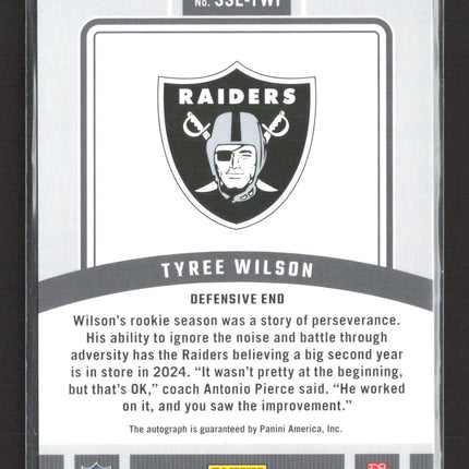 2024 Panini Donruss Signature Series Tyree Wilson #SSE-TWI auto