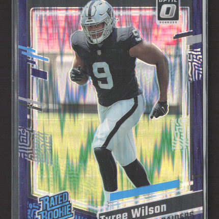2023 Panini Donruss Optic Tyree Wilson #262 Purple Shock