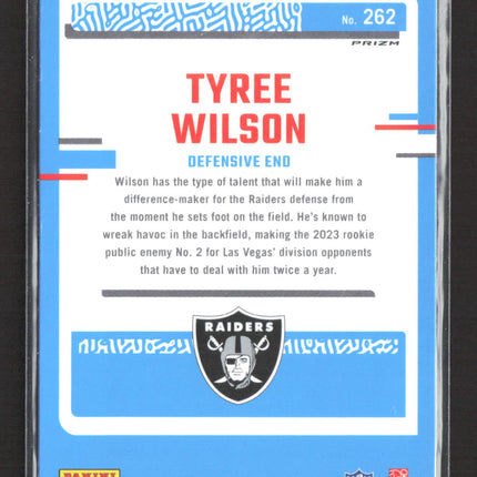 2023 Panini Donruss Optic Football Tyree Wilson #262 holo