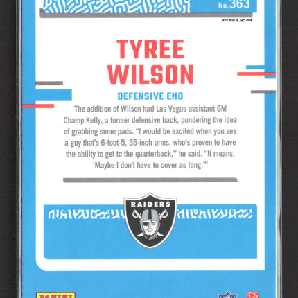 2023 Panini Donruss Optic Tyree Wilson #363 holo