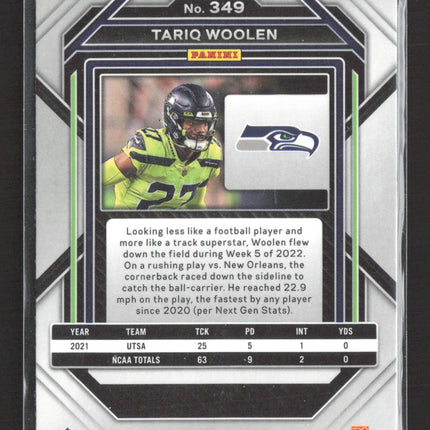 2023 Panini Prizm Tariq Woolen #349 RC