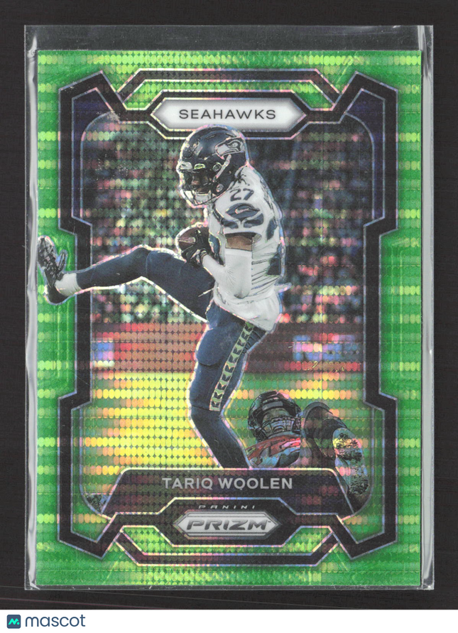 2023 Panini Prizm Tariq Woolen #263 Green Pulsar
