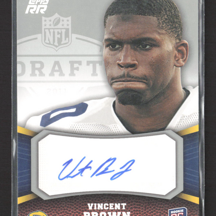 2011 Topps Rising Rookies Vincent Brown #149 RC auto