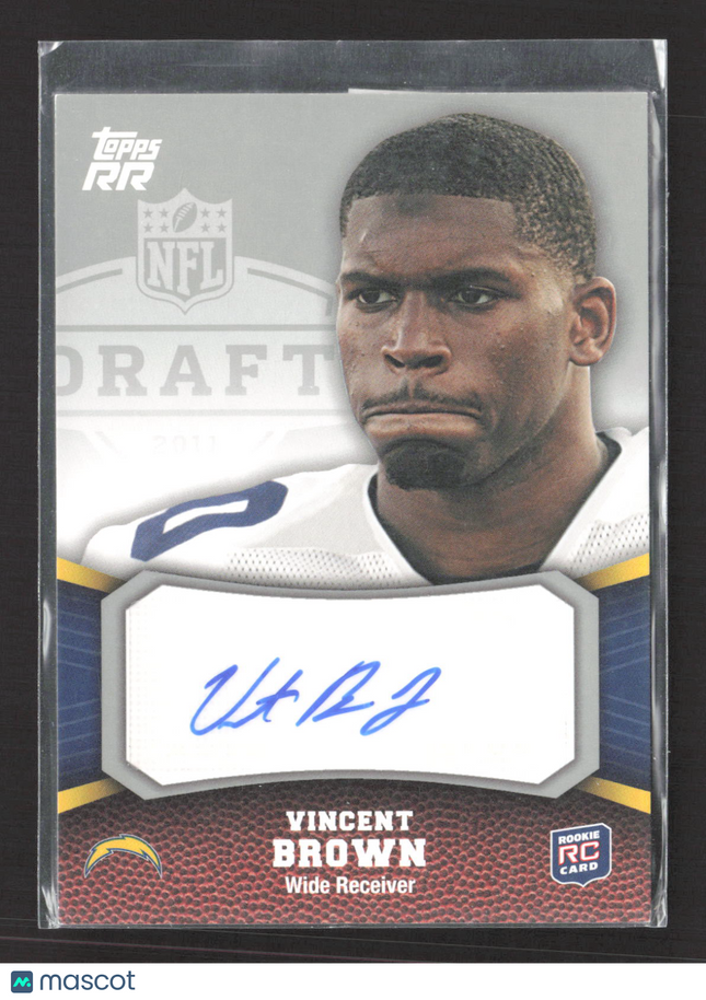 2011 Topps Rising Rookies Vincent Brown #149 RC auto