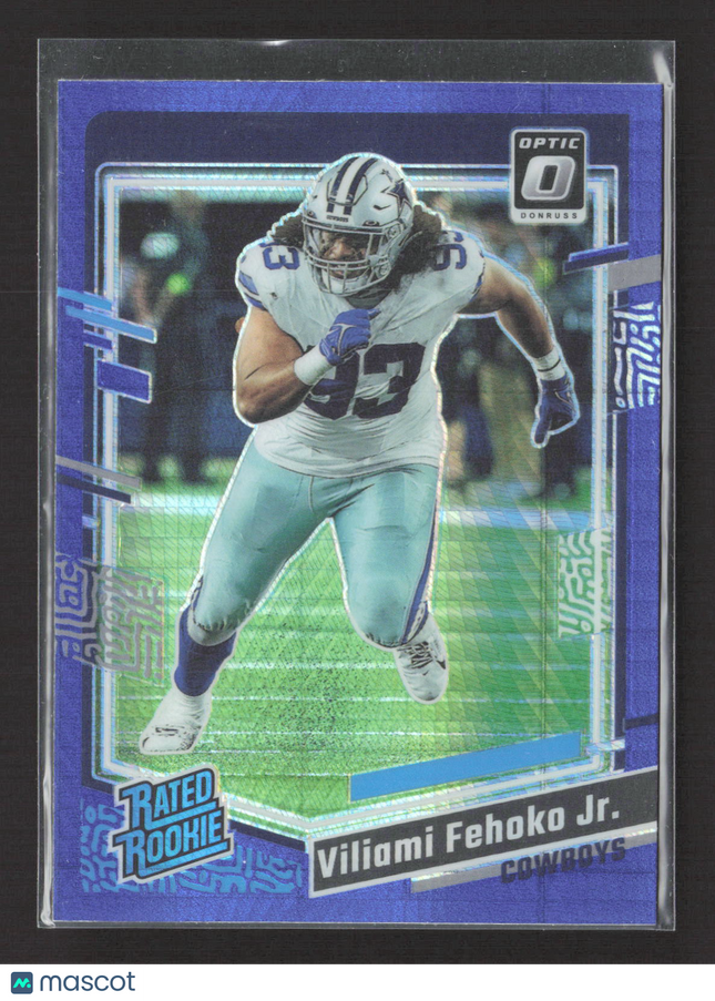 2023 Panini Donruss Optic Prizm Viliami Fehoko Jr. #229 Blue