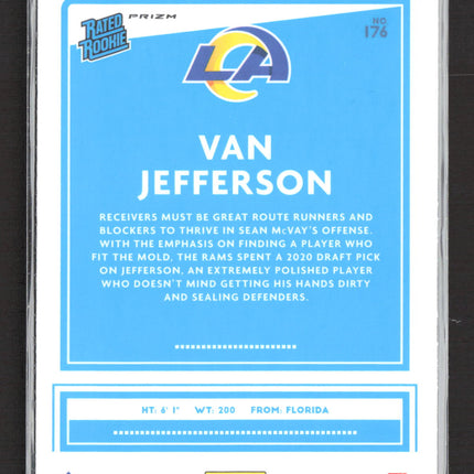 2020 Panini Donruss Optic Prizm Van Jefferson #176 holo