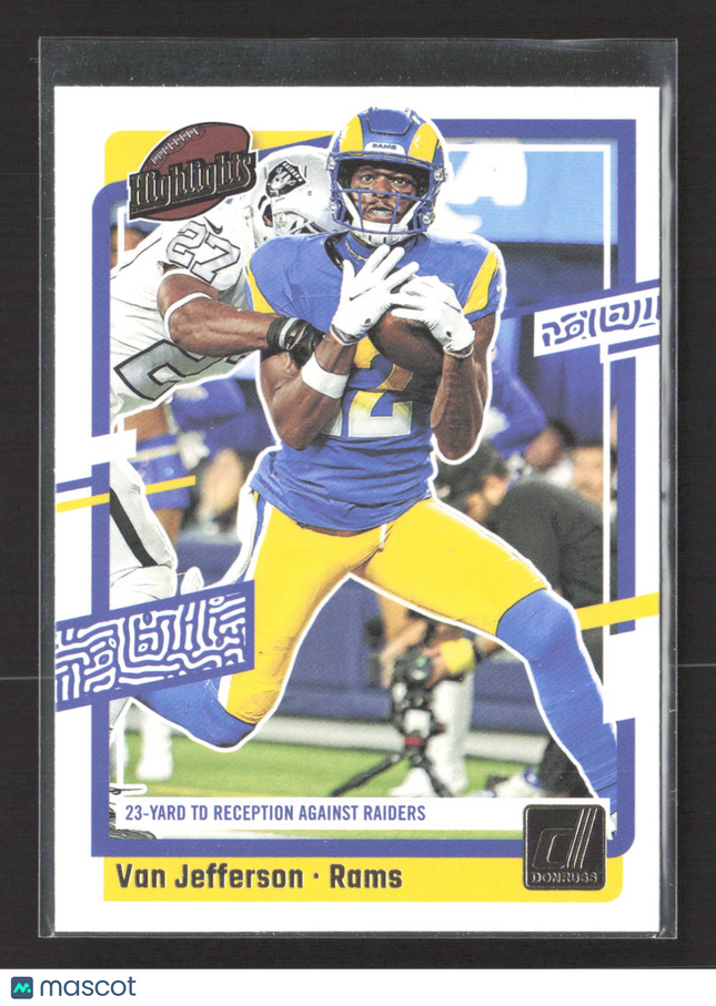 2023 Panini Donruss Highlights Van Jefferson #H-VJ