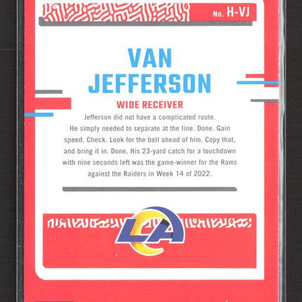 2023 Panini Donruss Highlights Van Jefferson #H-VJ