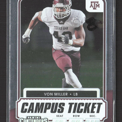 2021 Panini Contenders Draft Picks Campus Ticket Von Miller #81