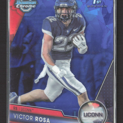 2023 Bowman Chrome University Victor Rosa #186 Blue Sapphire 1st Bowman