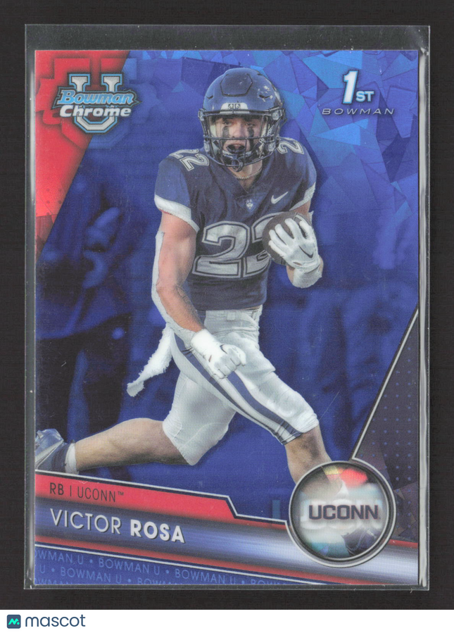 2023 Bowman Chrome University Victor Rosa #186 Blue Sapphire 1st Bowman