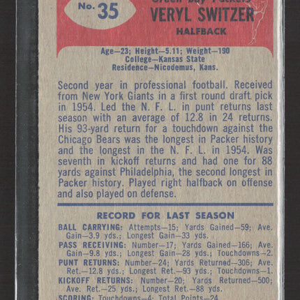 1955 Bowman Veryl Switzer #35