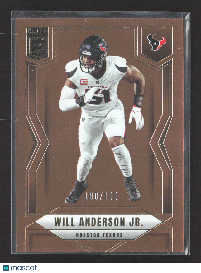 2025 Panini Donruss Elite Will Anderson Jr. #28 Brown 190/199