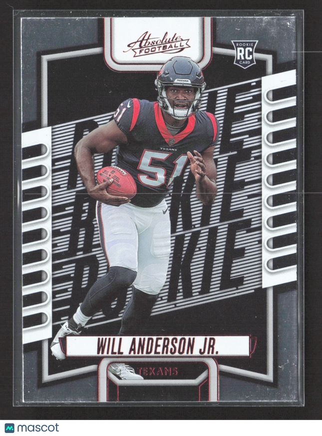 2023 Panini Absolute Football Will Anderson Jr. #103 RC