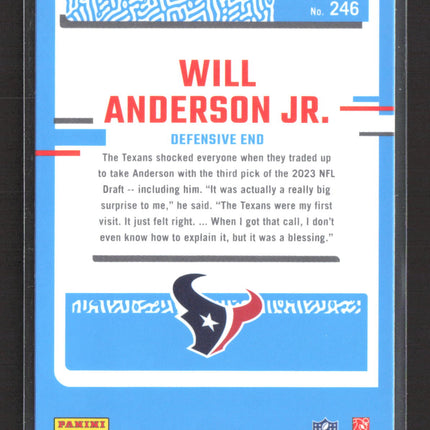 2023 Panini Donruss Optic Will Anderson Jr. #246