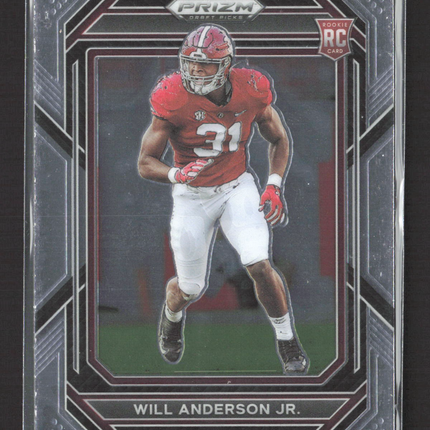 2023 Panini Prizm Draft Picks Will Anderson Jr. #162 RC