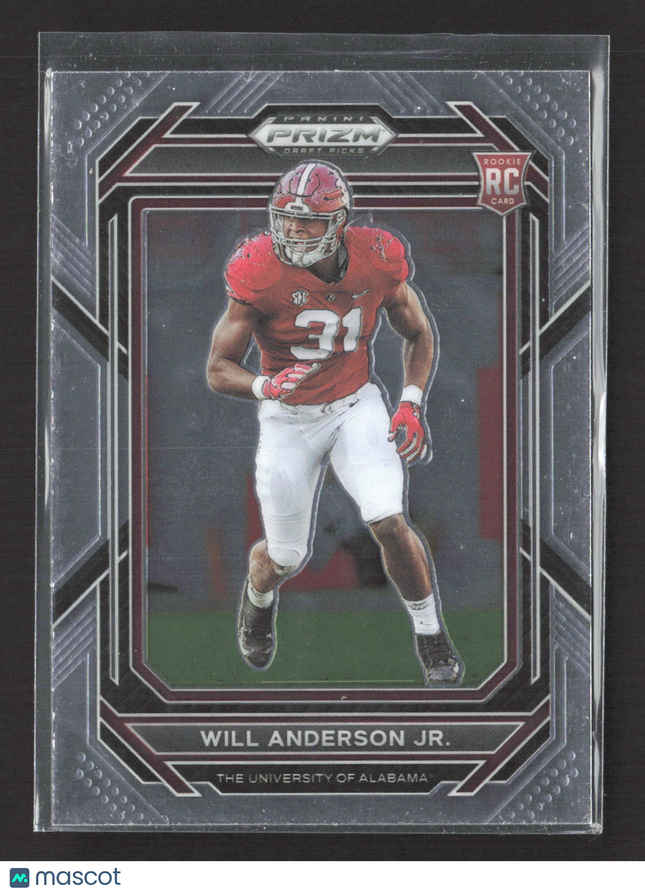 2023 Panini Prizm Draft Picks Will Anderson Jr. #162 RC