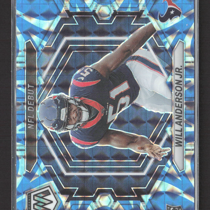 2023 Panini Mosaic Mosaic Will Anderson Jr. #ND-19 Blue Reactive RC