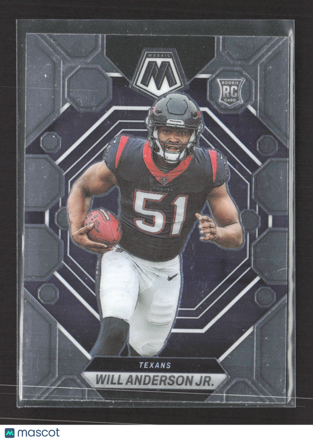 2023 Panini Mosaic Football Will Anderson Jr. #376 RC