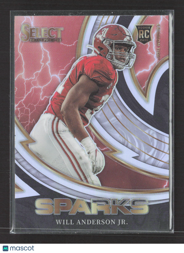 2023 Panini Select Draft Picks Sparks Prizm Will Anderson Jr. #SPR-WA RC