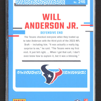 2023 Panini Donruss Optic Will Anderson Jr. #246