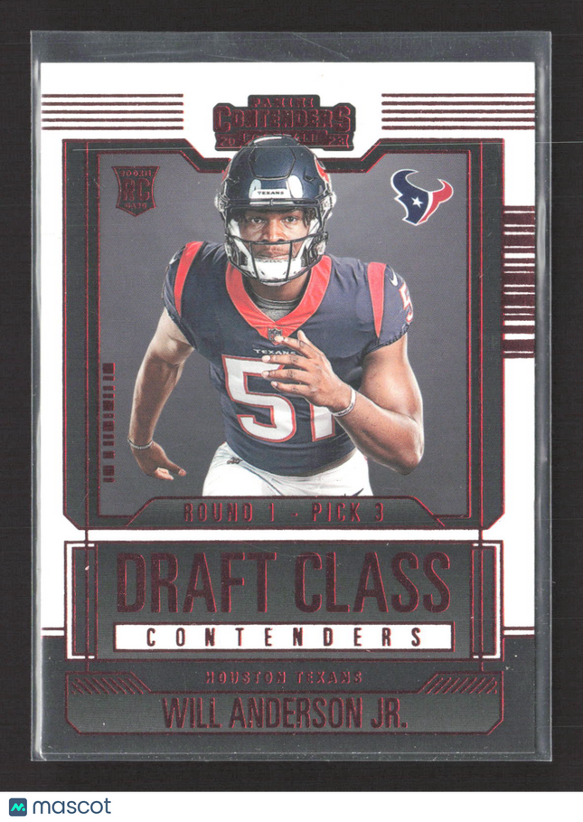 2023 Panini Contenders Draft Class Will Anderson Jr. #24 RC