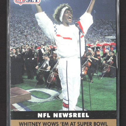 1991 Pro Set Whitney Houston Super Bowl XXV National Anthem Performance #350