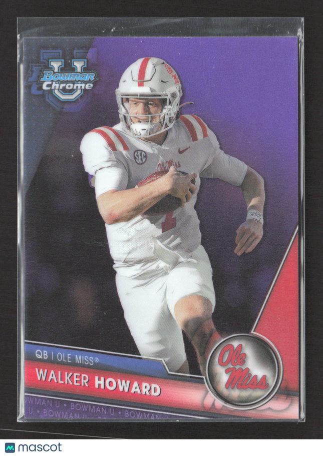 1992 Bowman Chrome University Walker Howard #78 Purple Refractor 287/399
