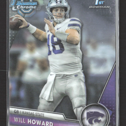 2023 Topps Bowman Chrome University Will Howard #93 1st Bowman