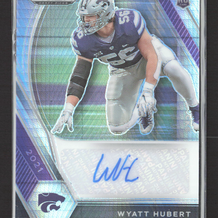 2021 Panini Prizm Draft Picks Wyatt Hubert #DPA-WHU RC hyper auto